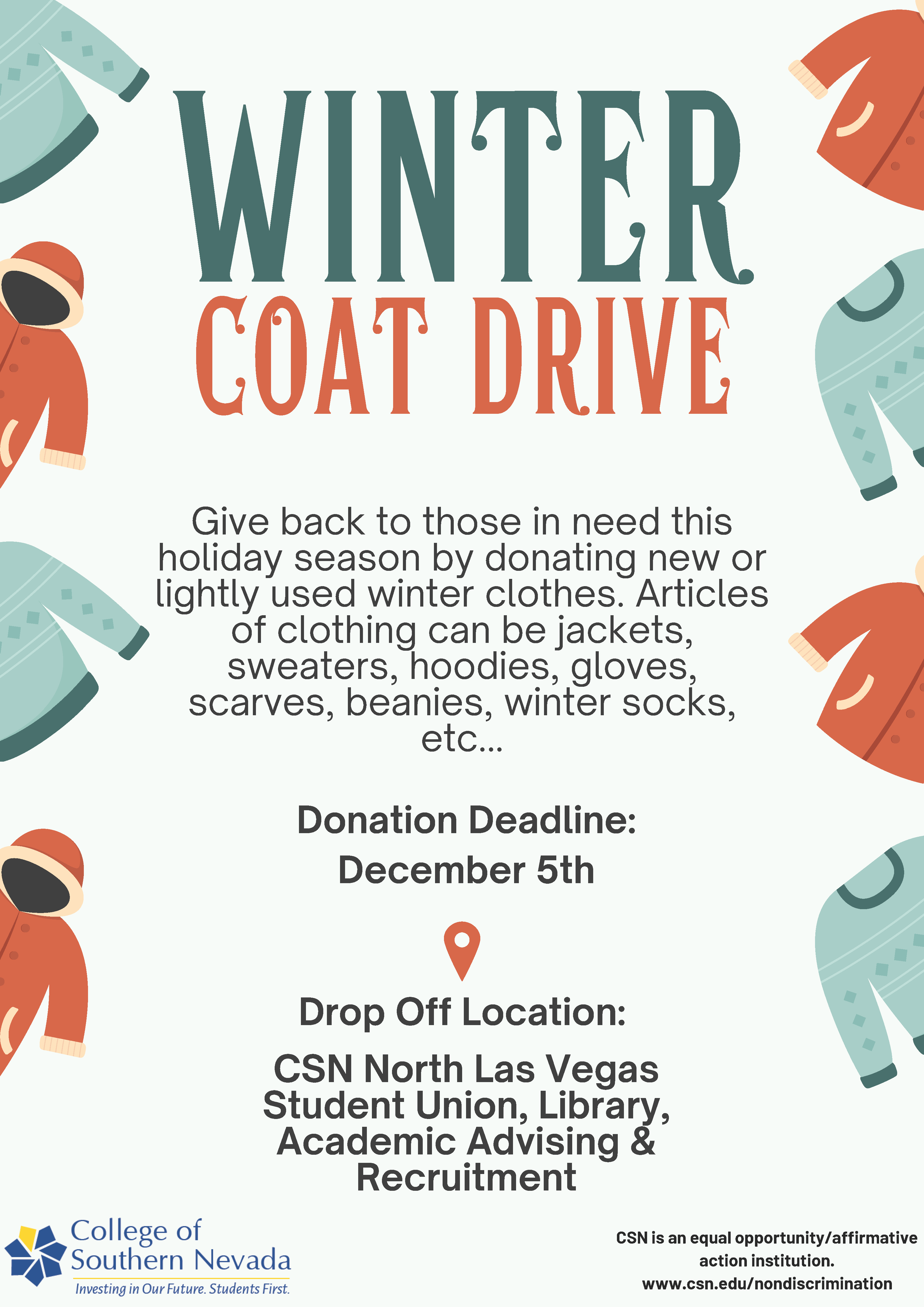Updated Winter clothing drive