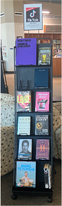 Booktok display at NLV