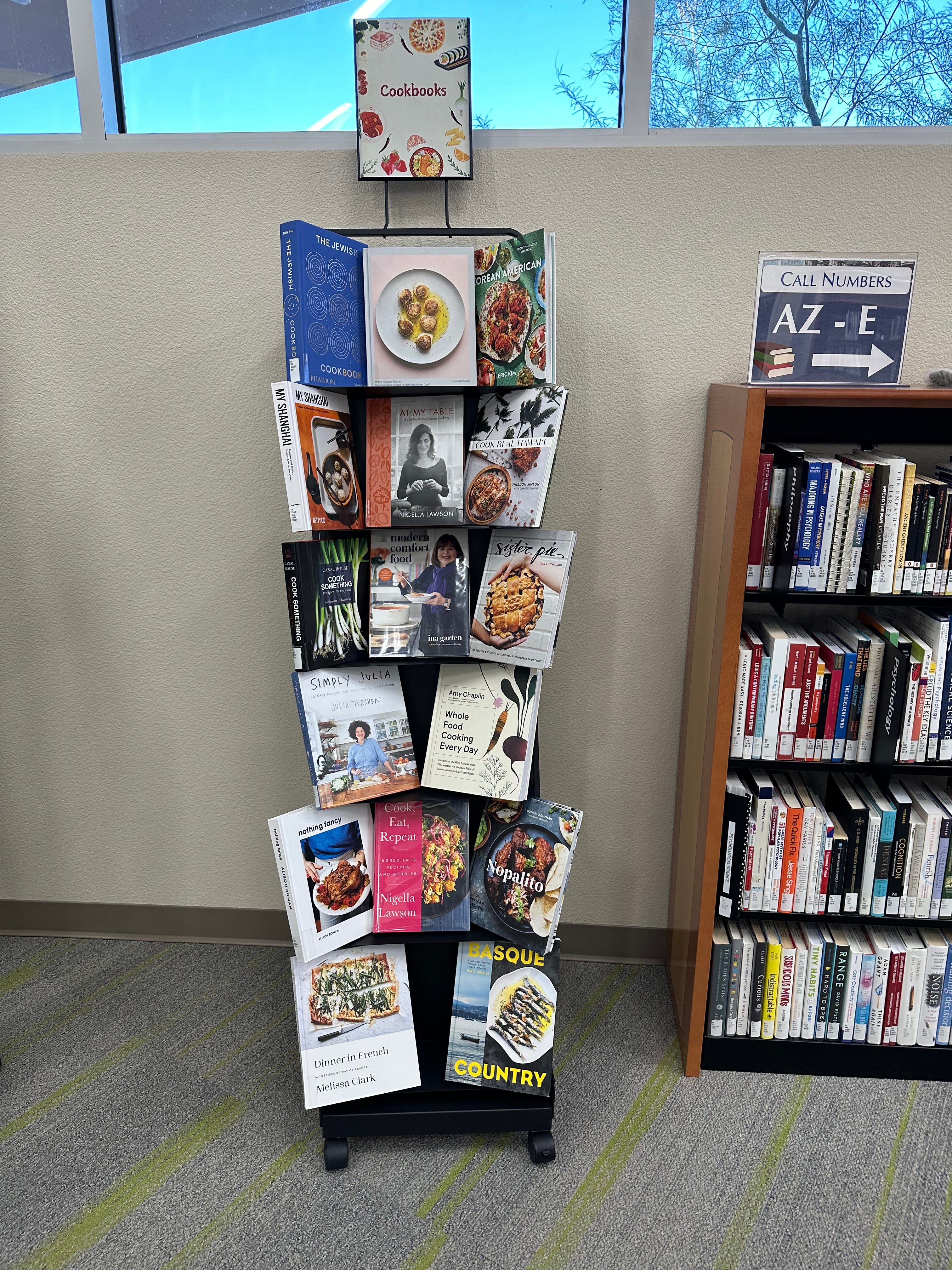 Henderson campus book display