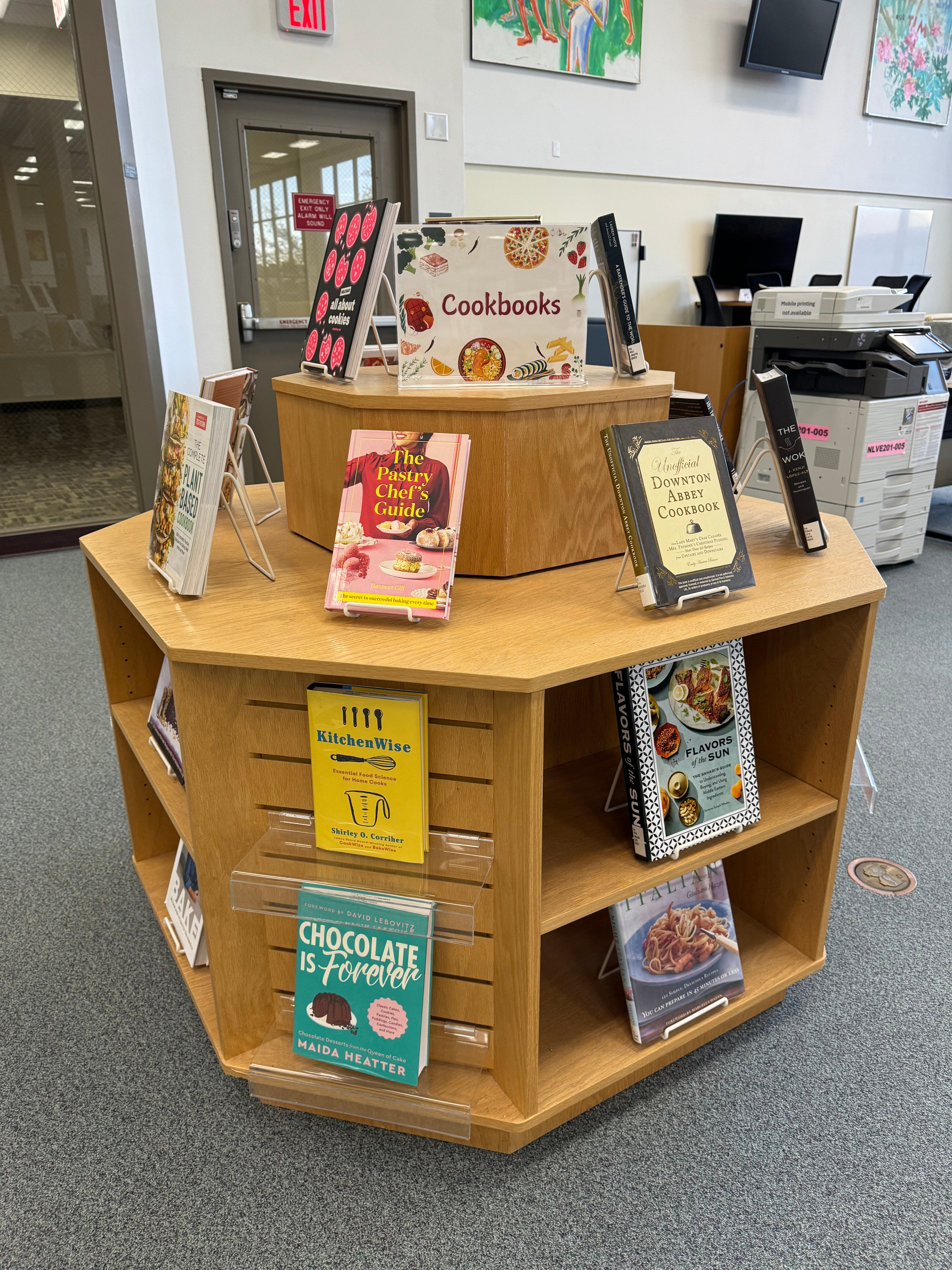 NLV campus book display