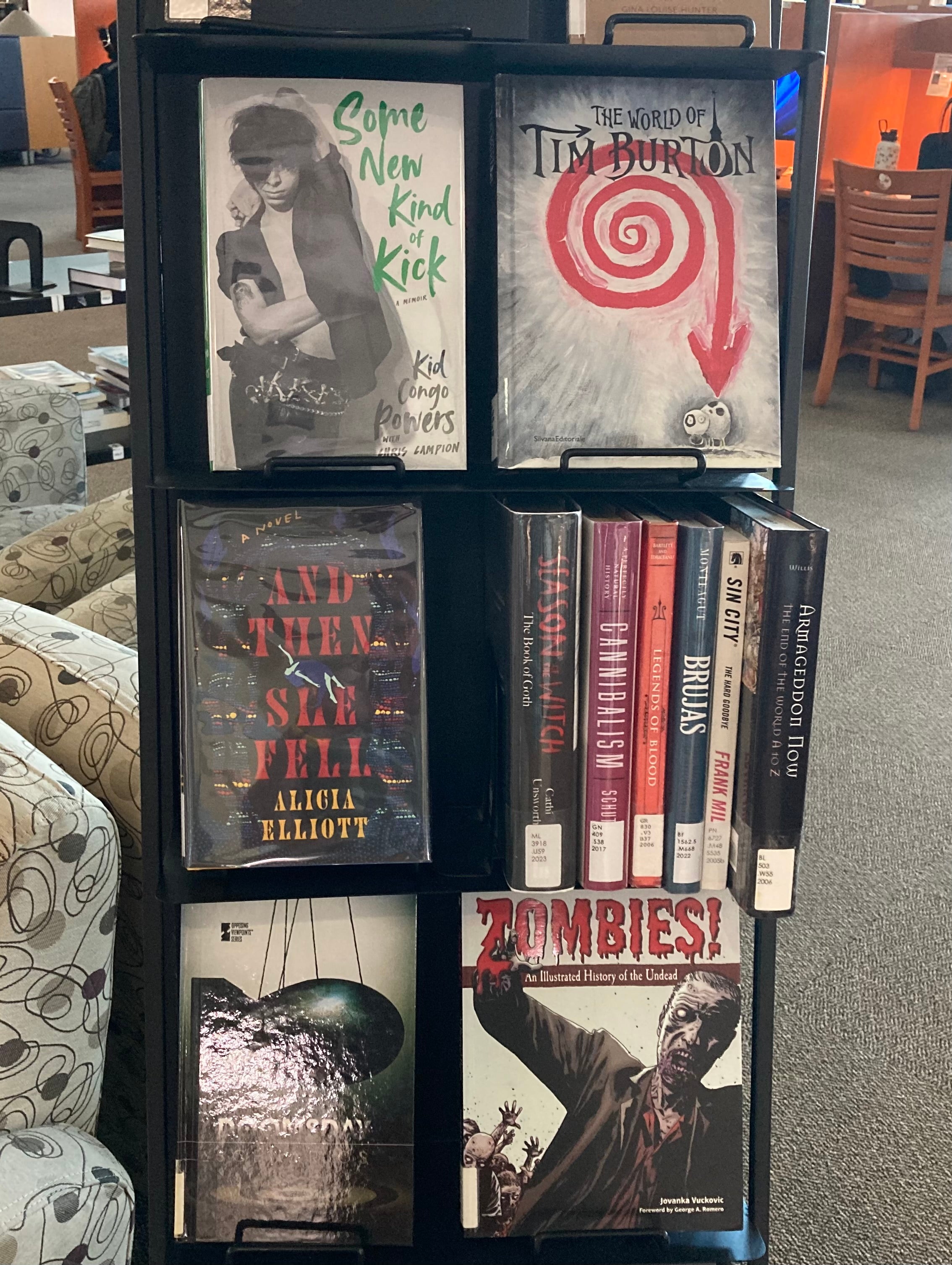 Charleston campus book display
