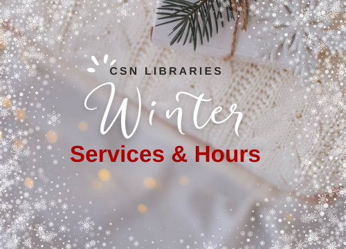 Winter Break Hours Cover Sign